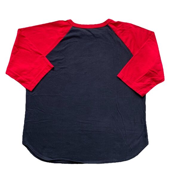 Vintage Y2K Changes Cobra T Shirt XL Black Red GI Joe Hasbro 3/4 Sleeve Baseball - Picture 3 of 8